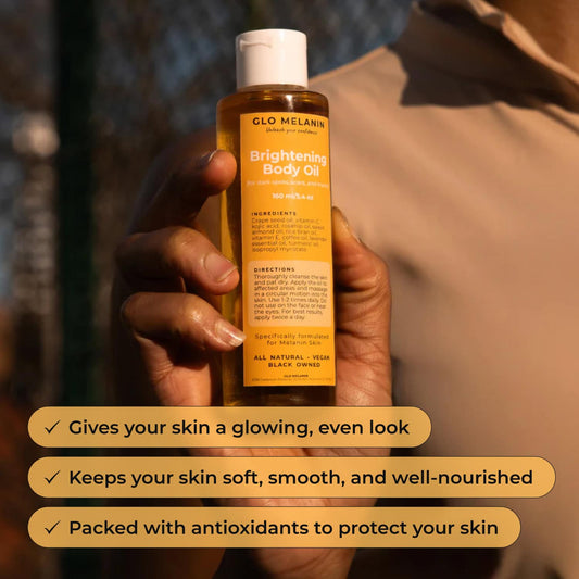 Brightening Body Oil (dark spots + marks) - Glo Melanin