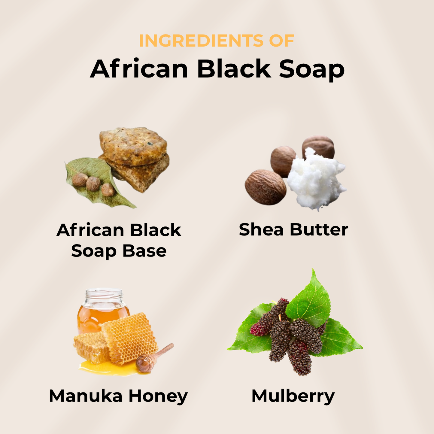 BOGO African Black Soap (with Shea Butter, Coffee, and Honey)