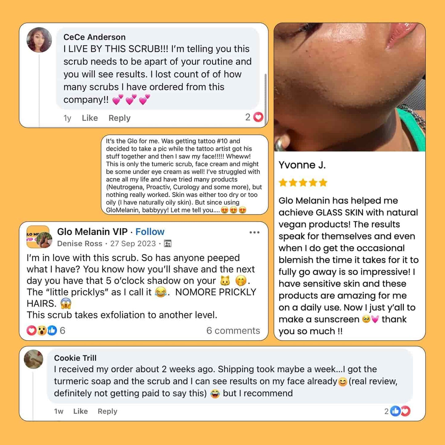 Turmeric Dark Spot Removal Scrub - Glo Melanin
