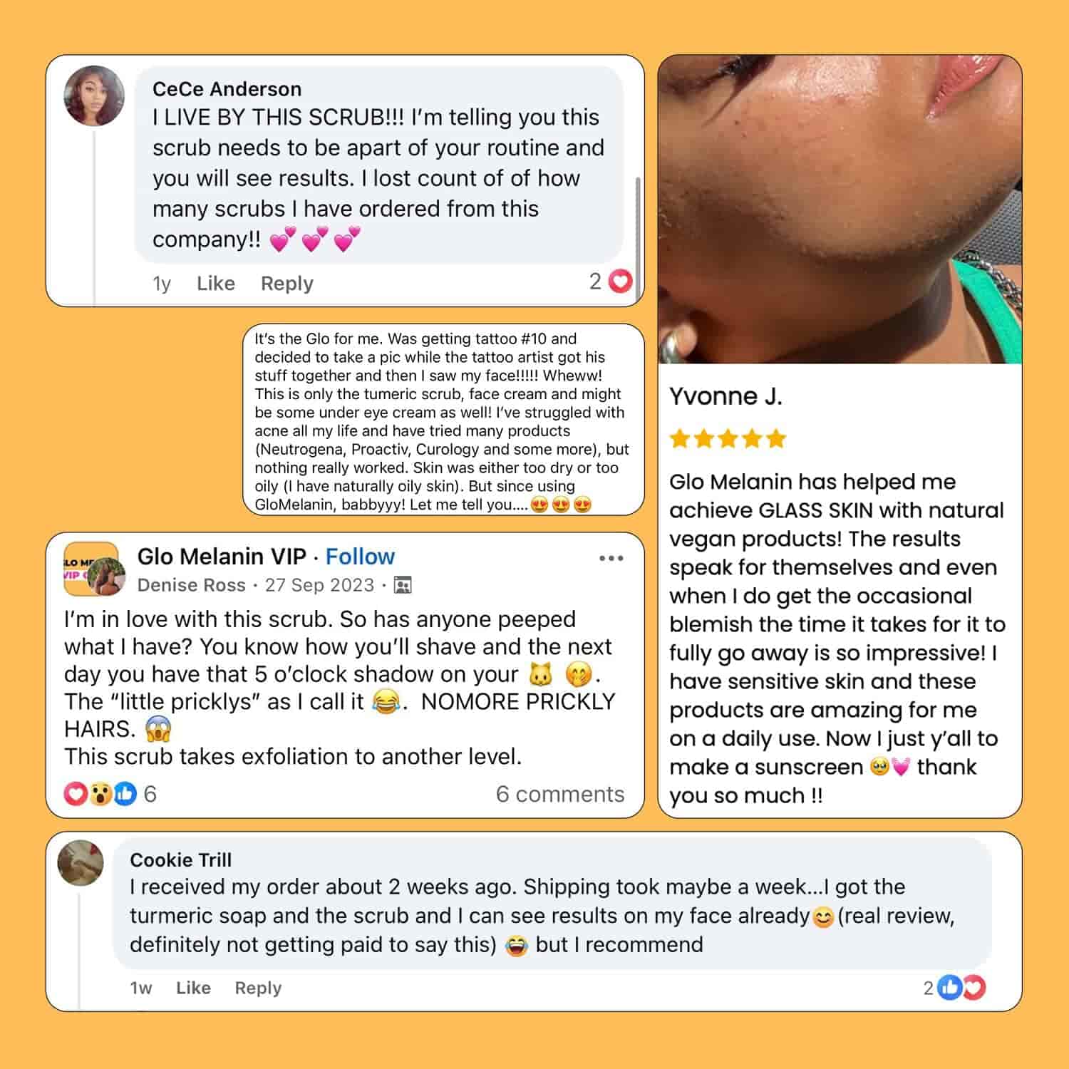 Turmeric Dark Spot Removal Scrub - Glo Melanin