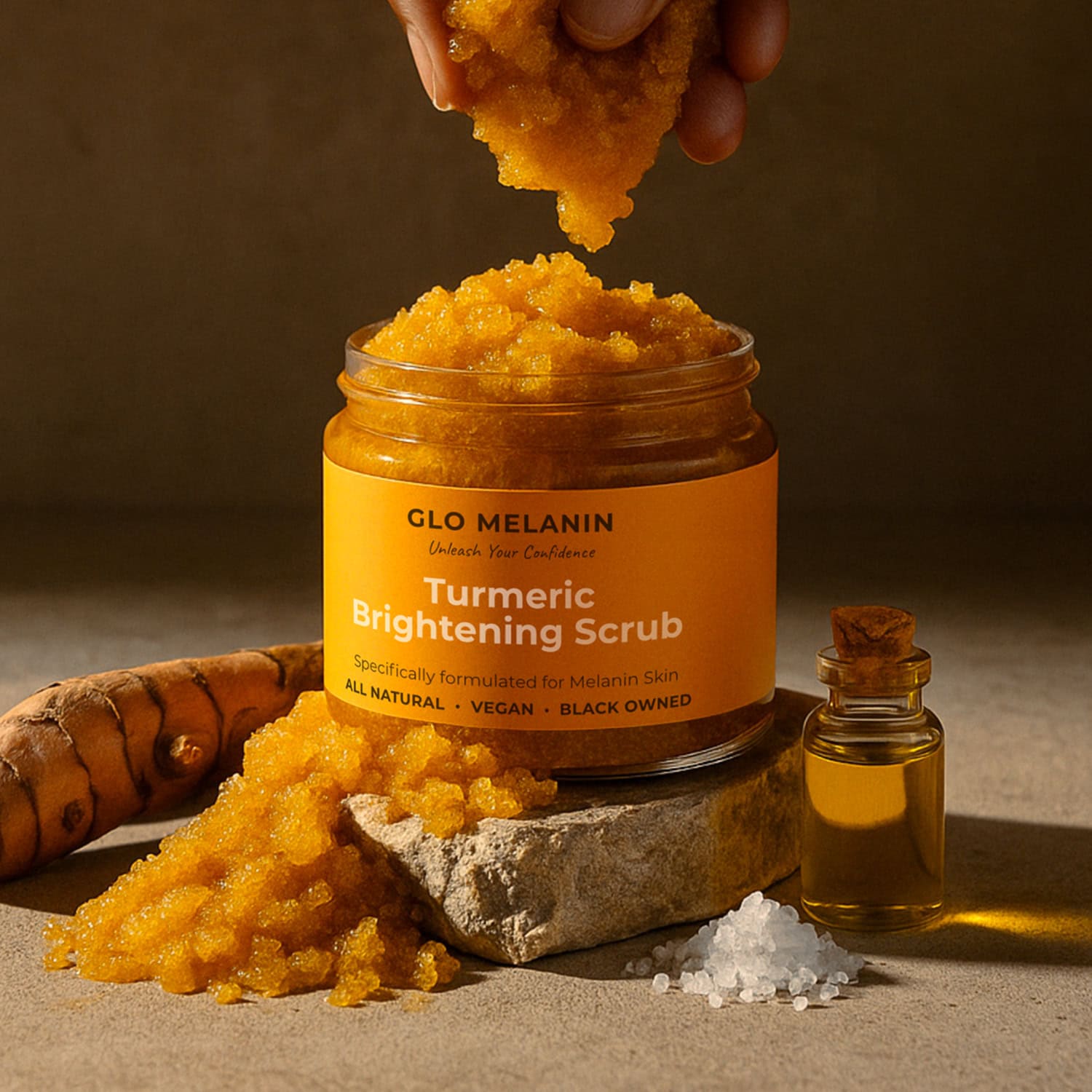 Turmeric Dark Spot Removal Scrub - Glo Melanin