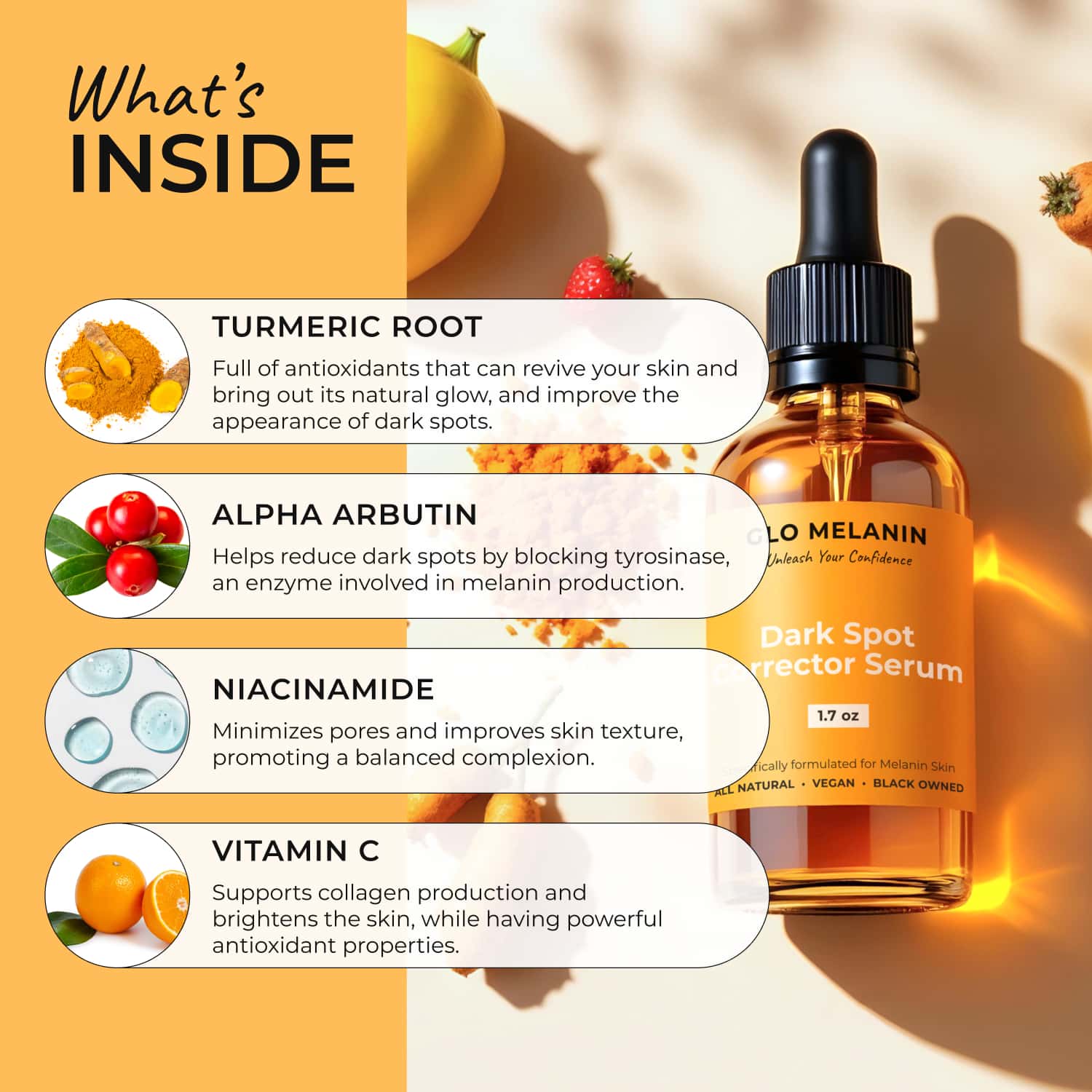 Dark Spot Corrector Serum - Glo Melanin