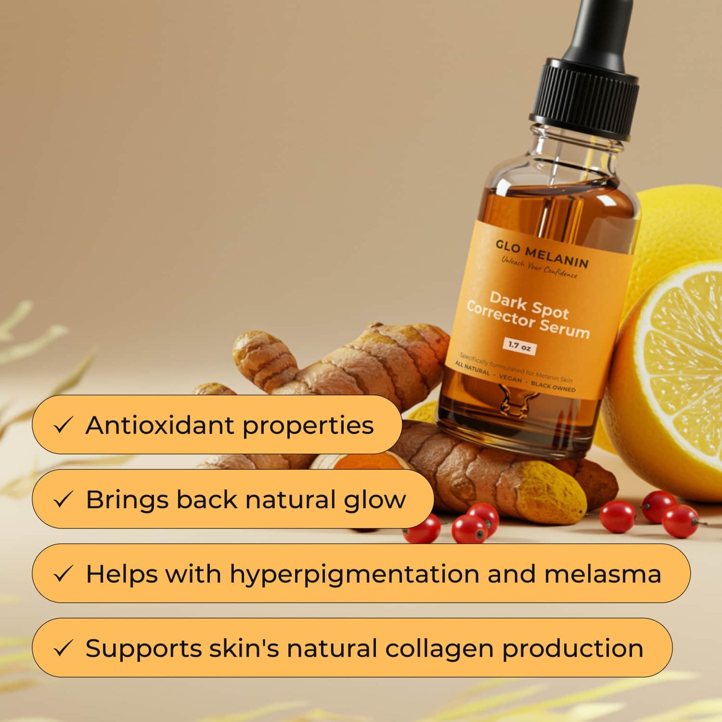 Dark Spot Corrector Serum - Glo Melanin