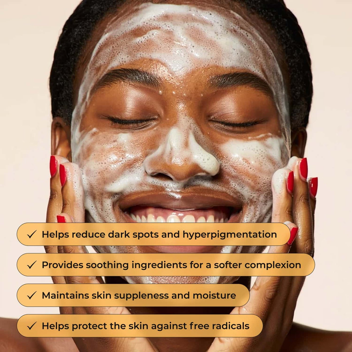 Turmeric Brightening Soap (with Vitamin C, Alpha Arbutin, Oat) - Glo Melanin