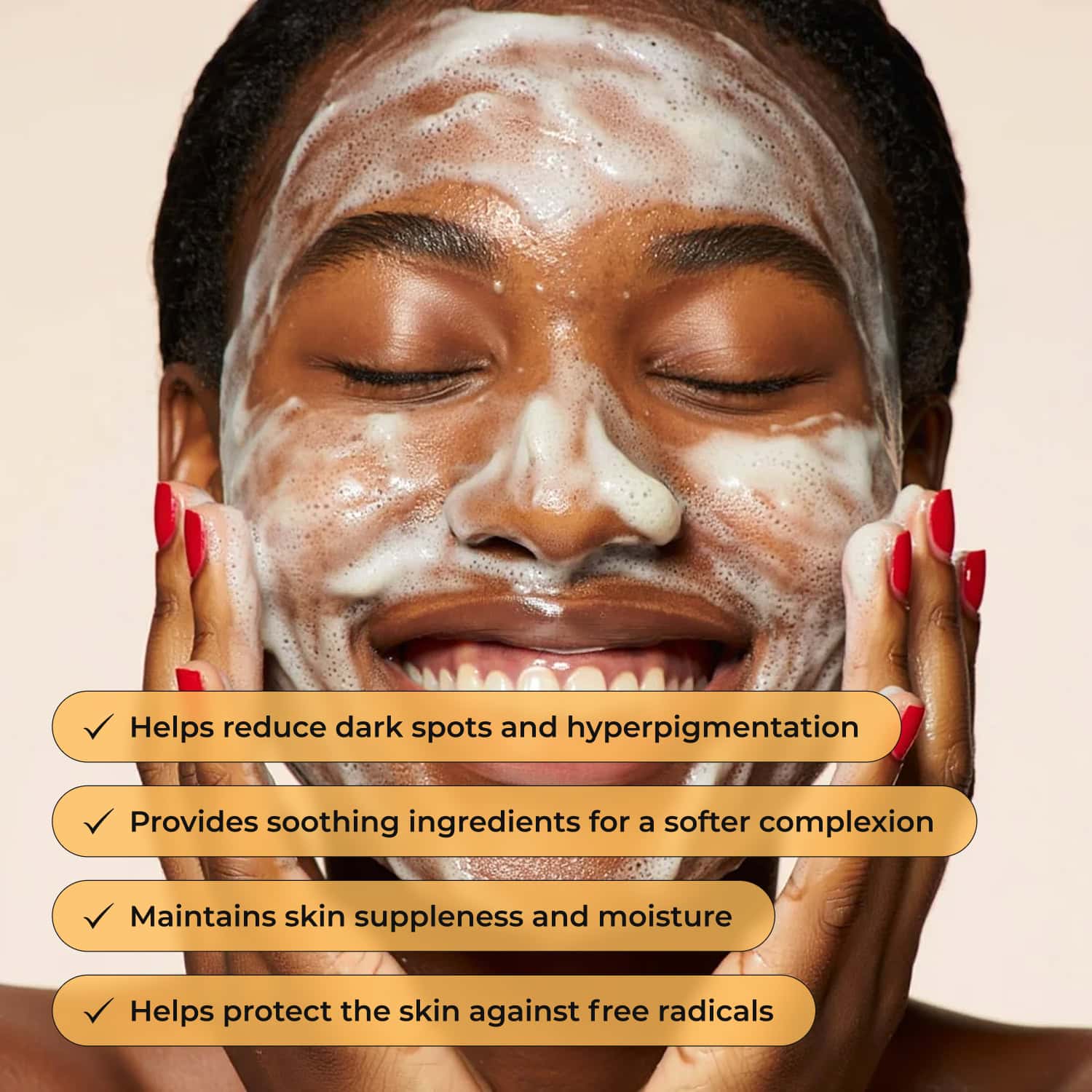 Turmeric Brightening Soap (with Vitamin C, Alpha Arbutin, Oat) - Glo Melanin