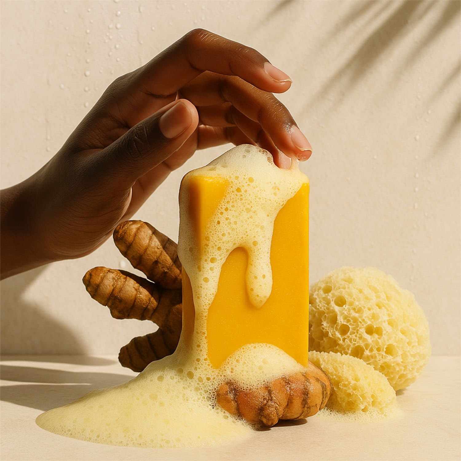 Turmeric Brightening Soap (with Vitamin C, Alpha Arbutin, Oat) - Glo Melanin