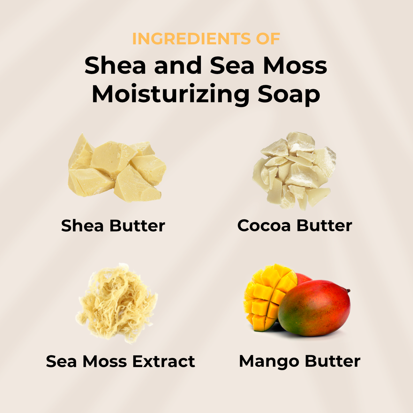 Shea and Sea Moss Moisturizing Soap