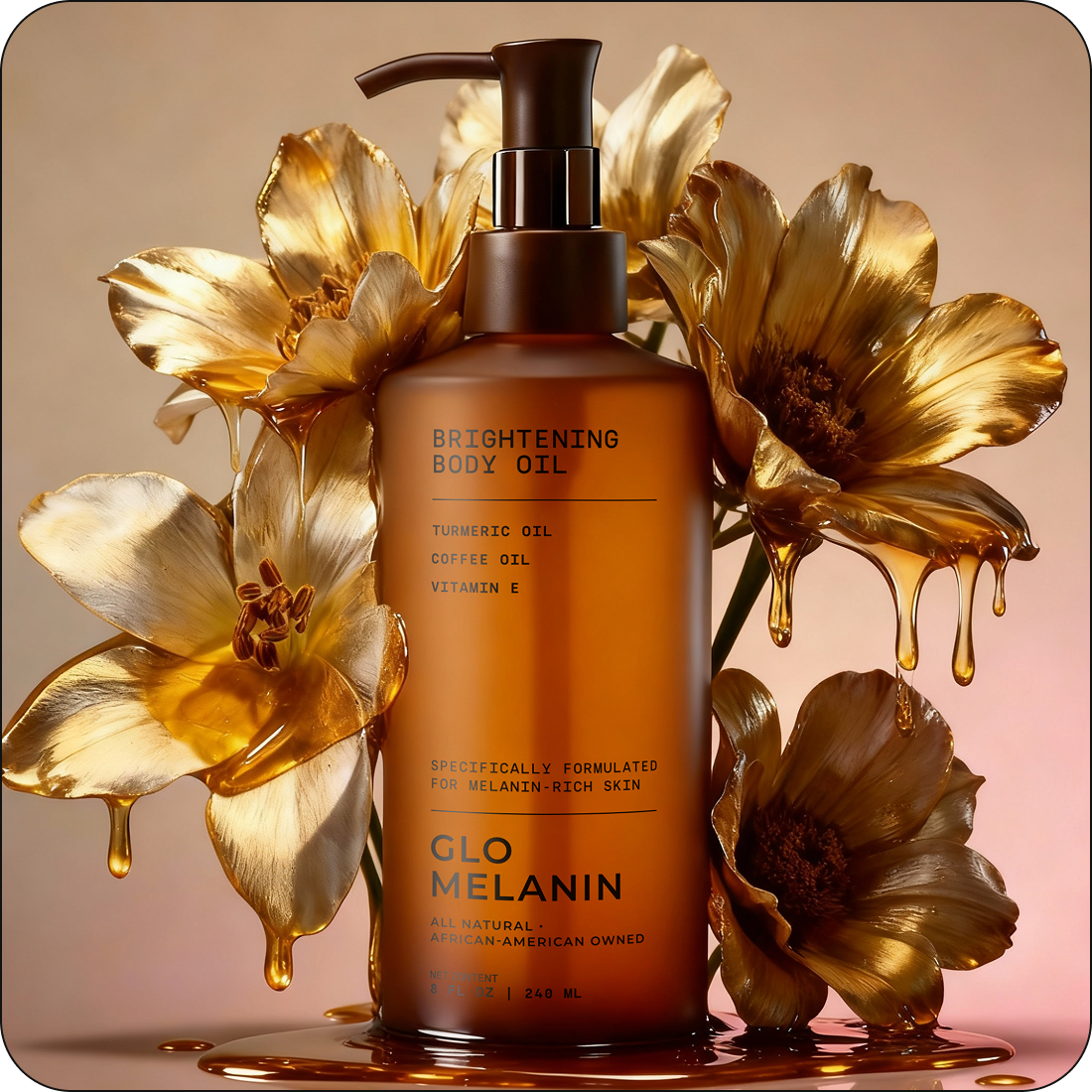 One Oil. A Few Drops. Even, Glowing, Nourished Melanin.
