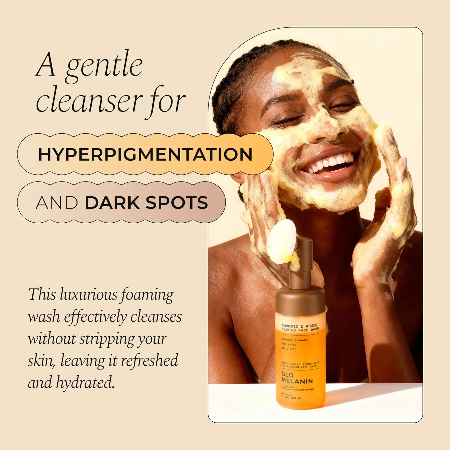 Turmeric and Kojic Foaming Face Wash