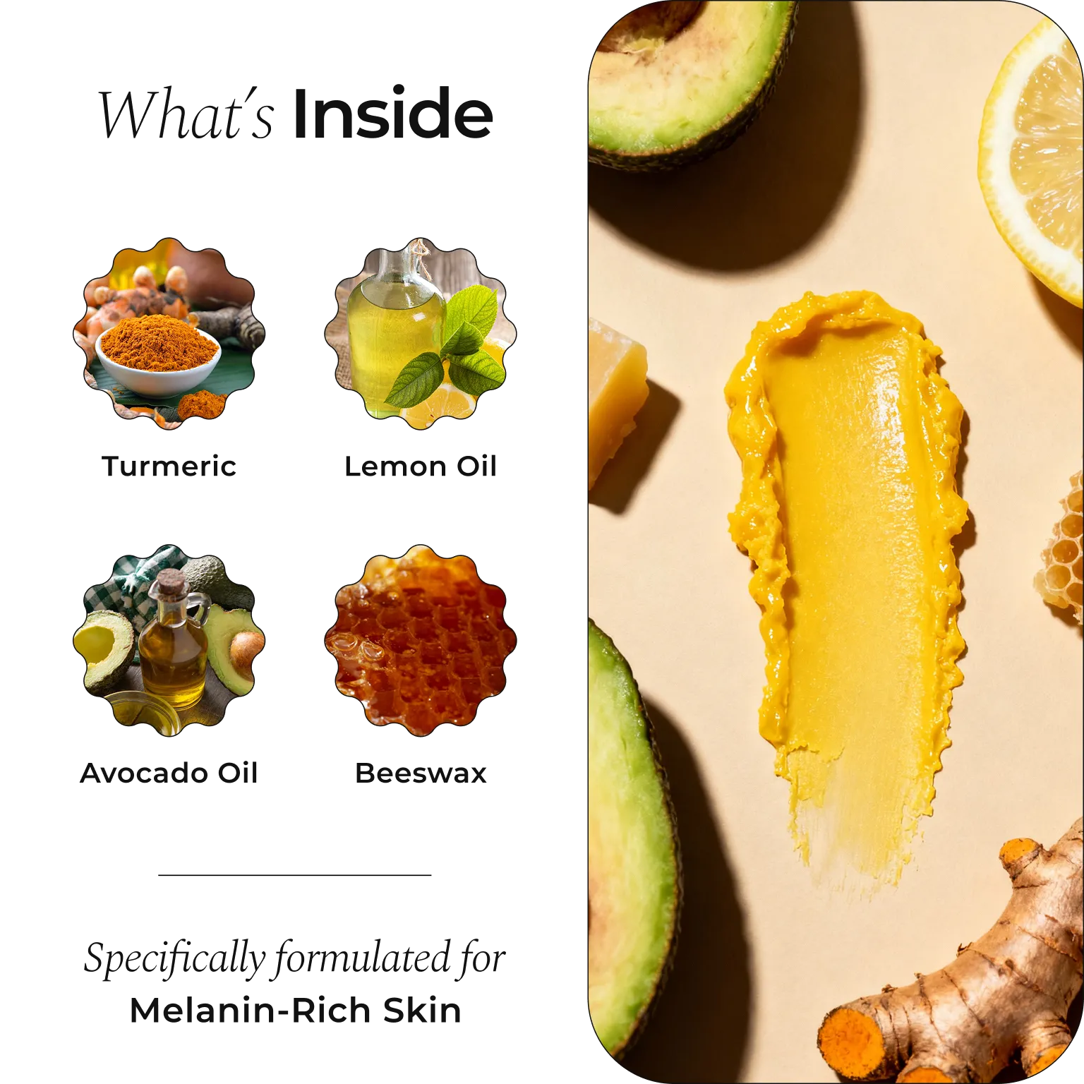 Turmeric and Lemon Lip Balm (for Dark Lips)